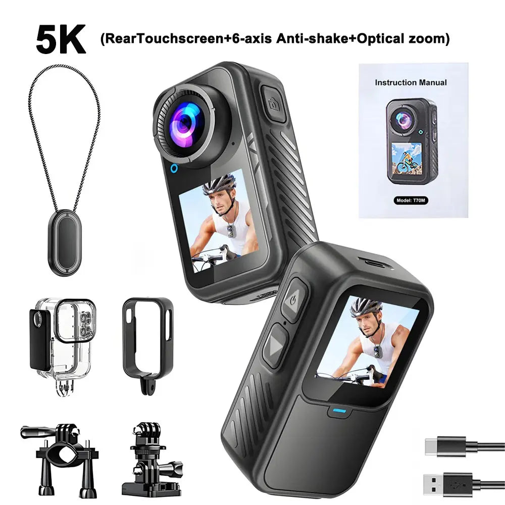ANSVICAM 5K Mini Action Cam