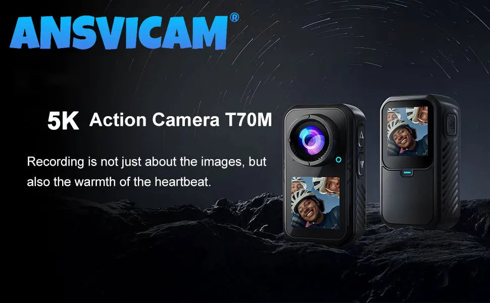 ANSVICAM 5K Mini Action Cam